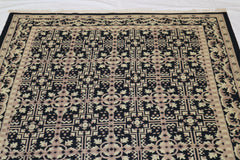 Hand Knotted Rug, Colorful Rug, Indian Wool Rug, 8x10