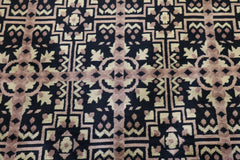 Hand Knotted Rug, Colorful Rug, Indian Wool Rug, 8x10