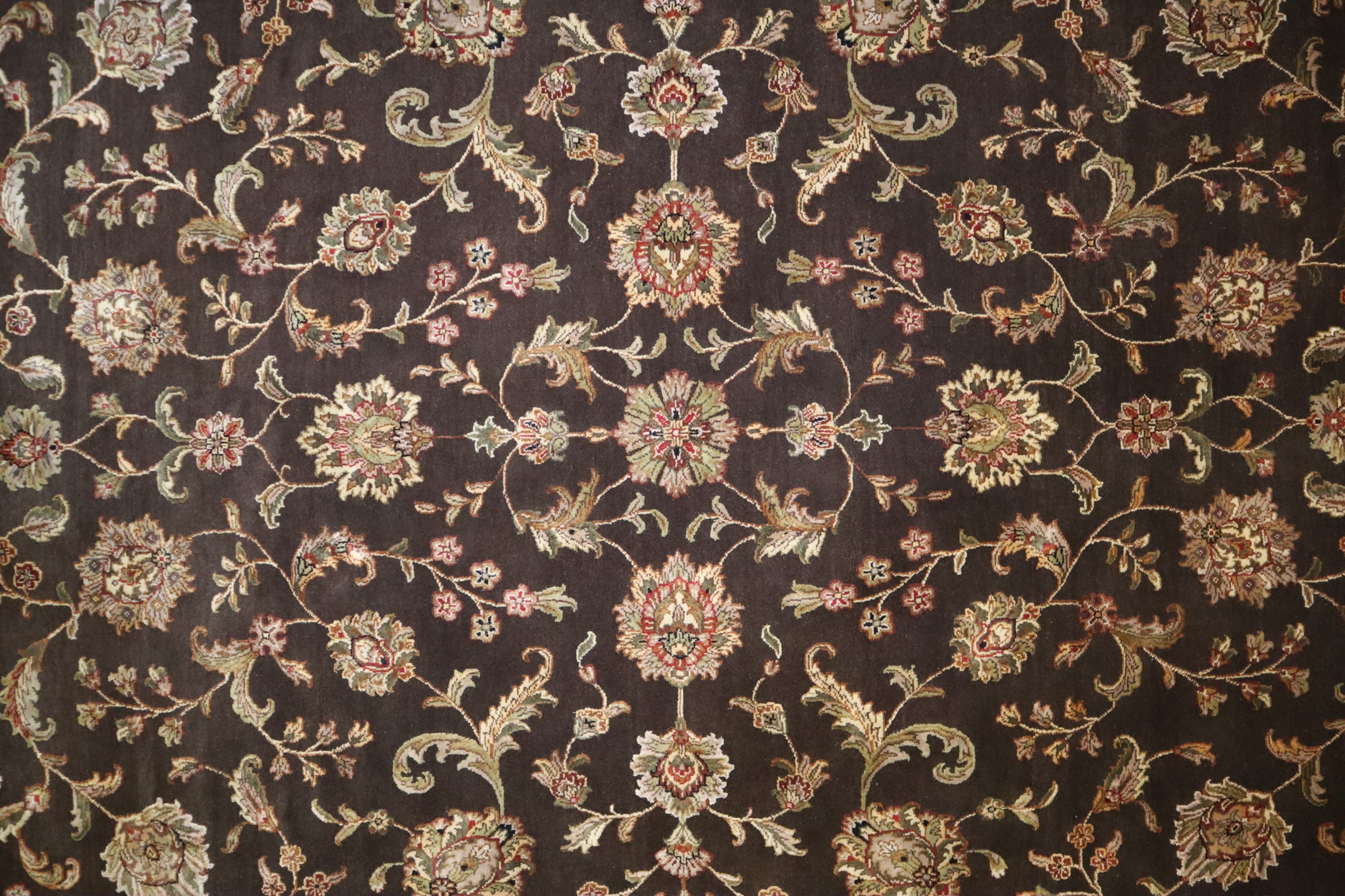 Hand Knotted Rug, Silk Flower Rug, Oriental Style Rug, rugs bed bath and beyond
