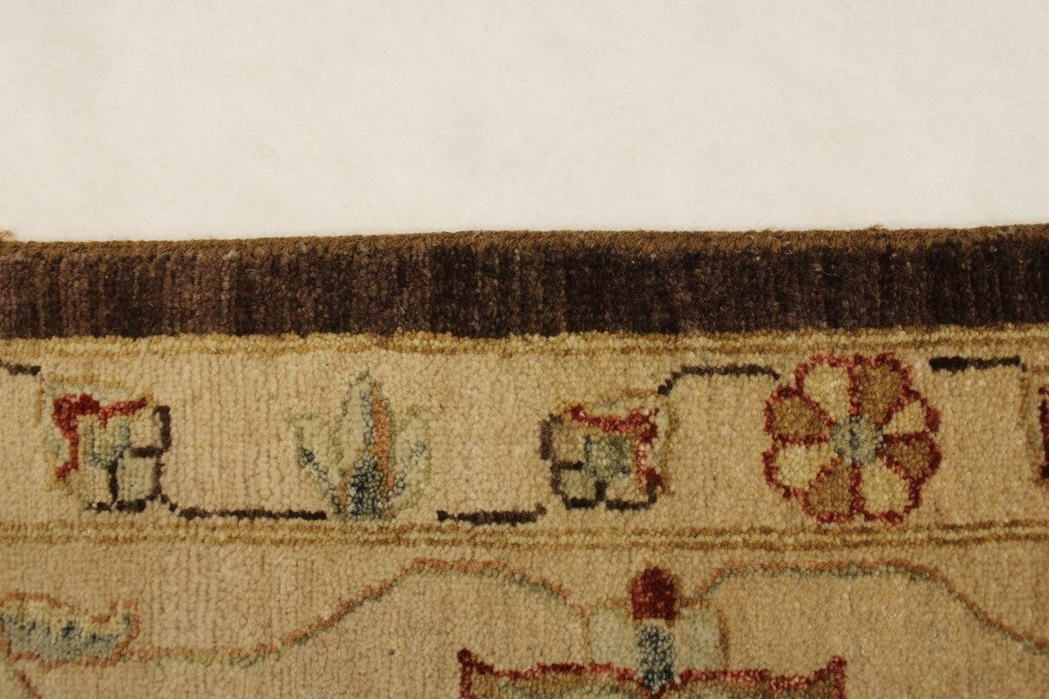 Brown Rug, Hand Knotted Wool Rugs, 10/10 H.T, Traditional Rug, 10x14 Rug