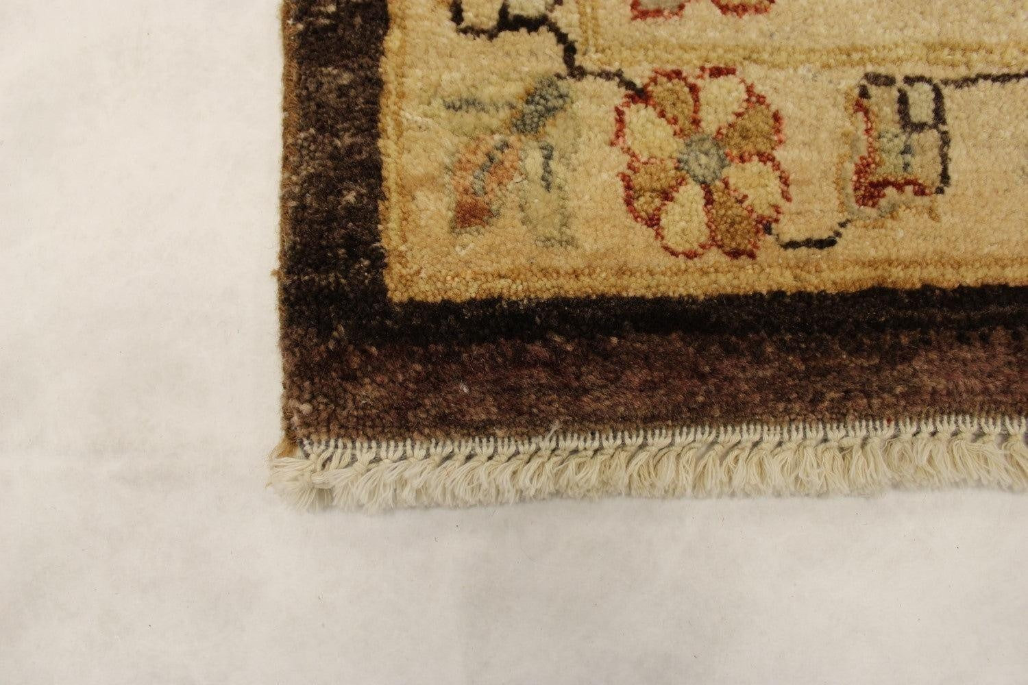 Brown Rug, Hand Knotted Wool Rugs, 10/10 H.T, Traditional Rug, 10x14 Rug