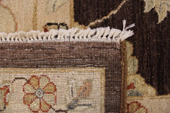 Brown Rug, Hand Knotted Wool Rugs, 10/10 H.T, Traditional Rug, 10x14 Rug