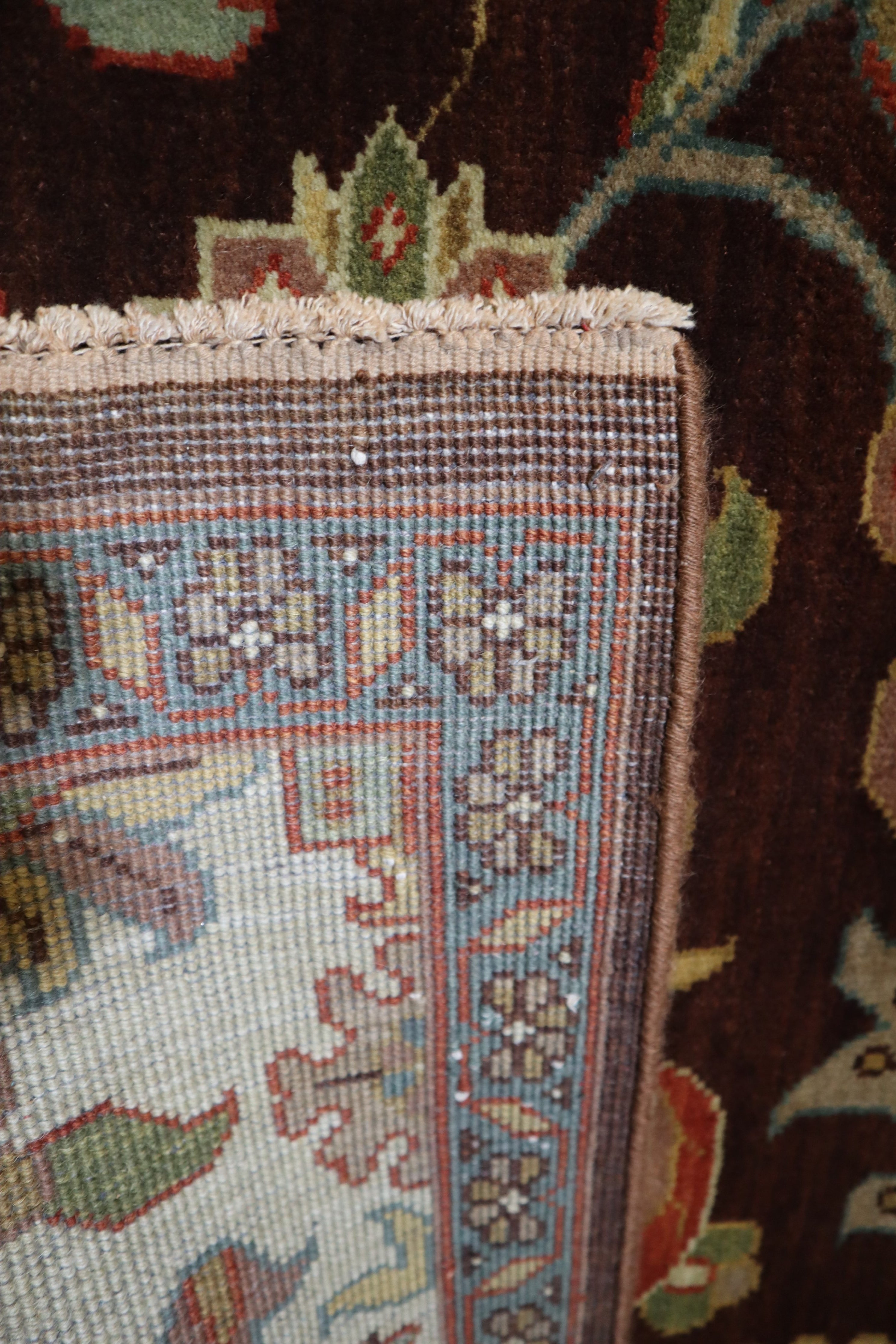 Turkish Knot Rug, Brown Area Rug, Large Living Room Rugs