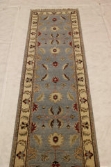 2'7" x 10'0" Indian Hand Knotted Runner