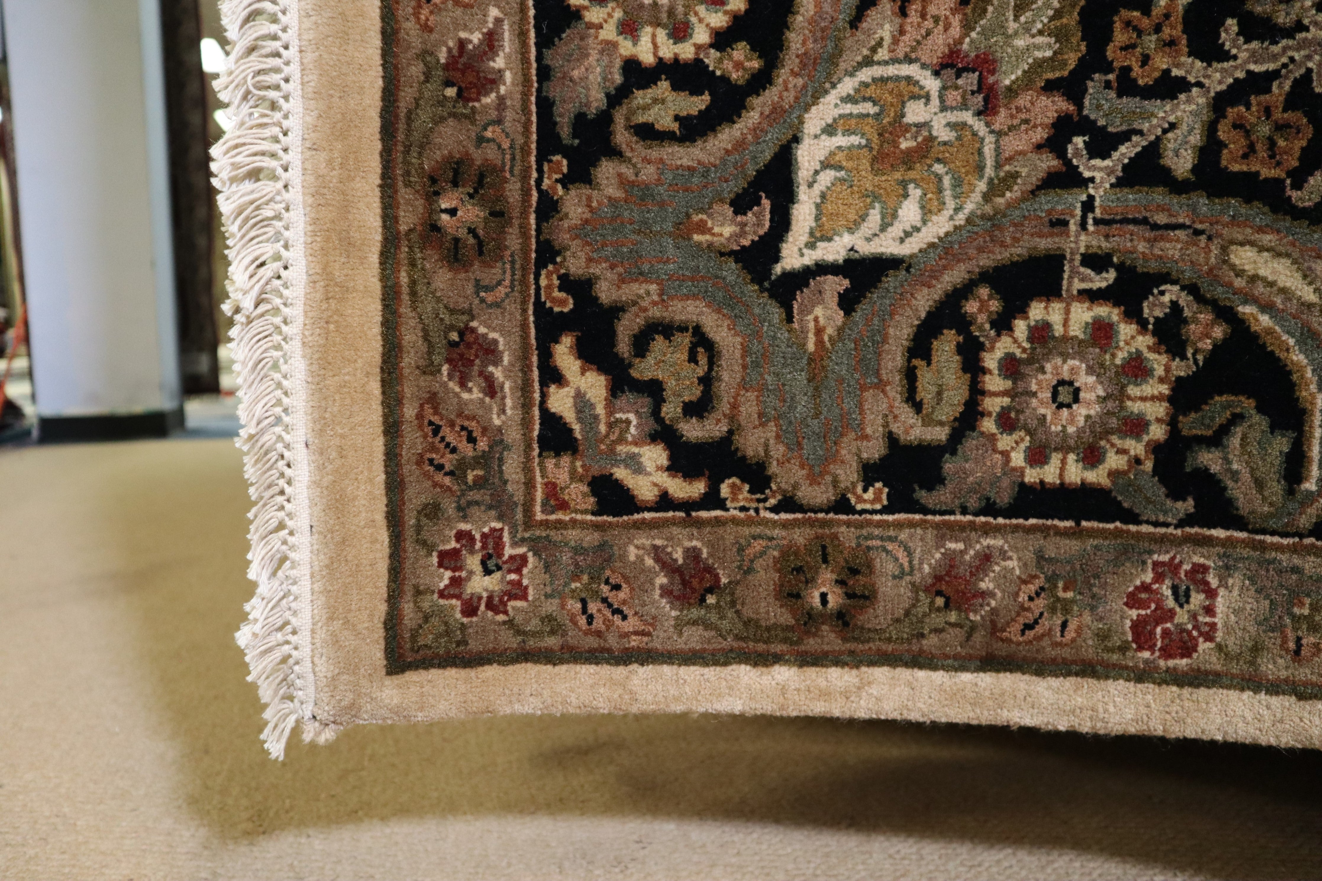 Jaipur Rug, Oriental Rug, Hand Knotted Indian Rug, 9x12 Rug