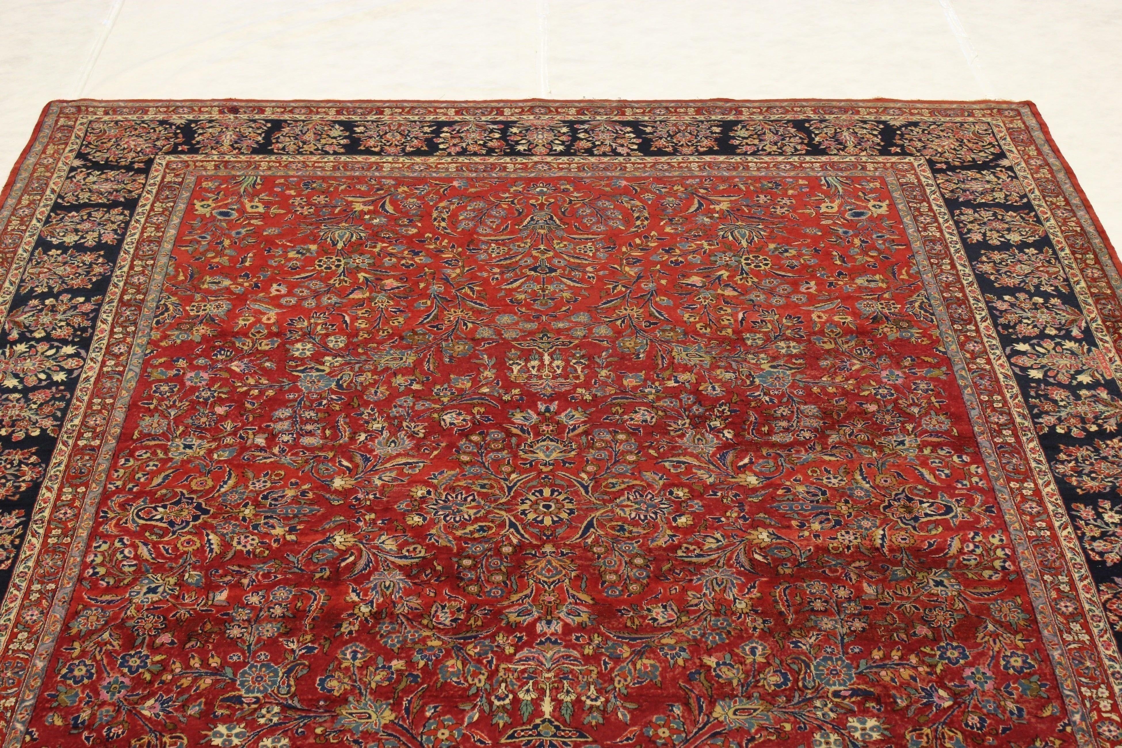 10' x 14' Antique Kashan Rug