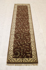 2'8" x 10'1" Persian Design Hand Knotted Runner