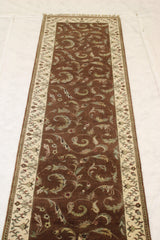 2'8" x 10'1" Persian Design Hand Knotted Runner
