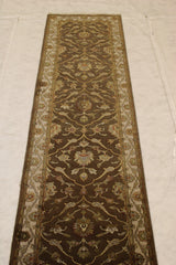 2'7" x 10'0" Silk Flower Hand Knotted Runner