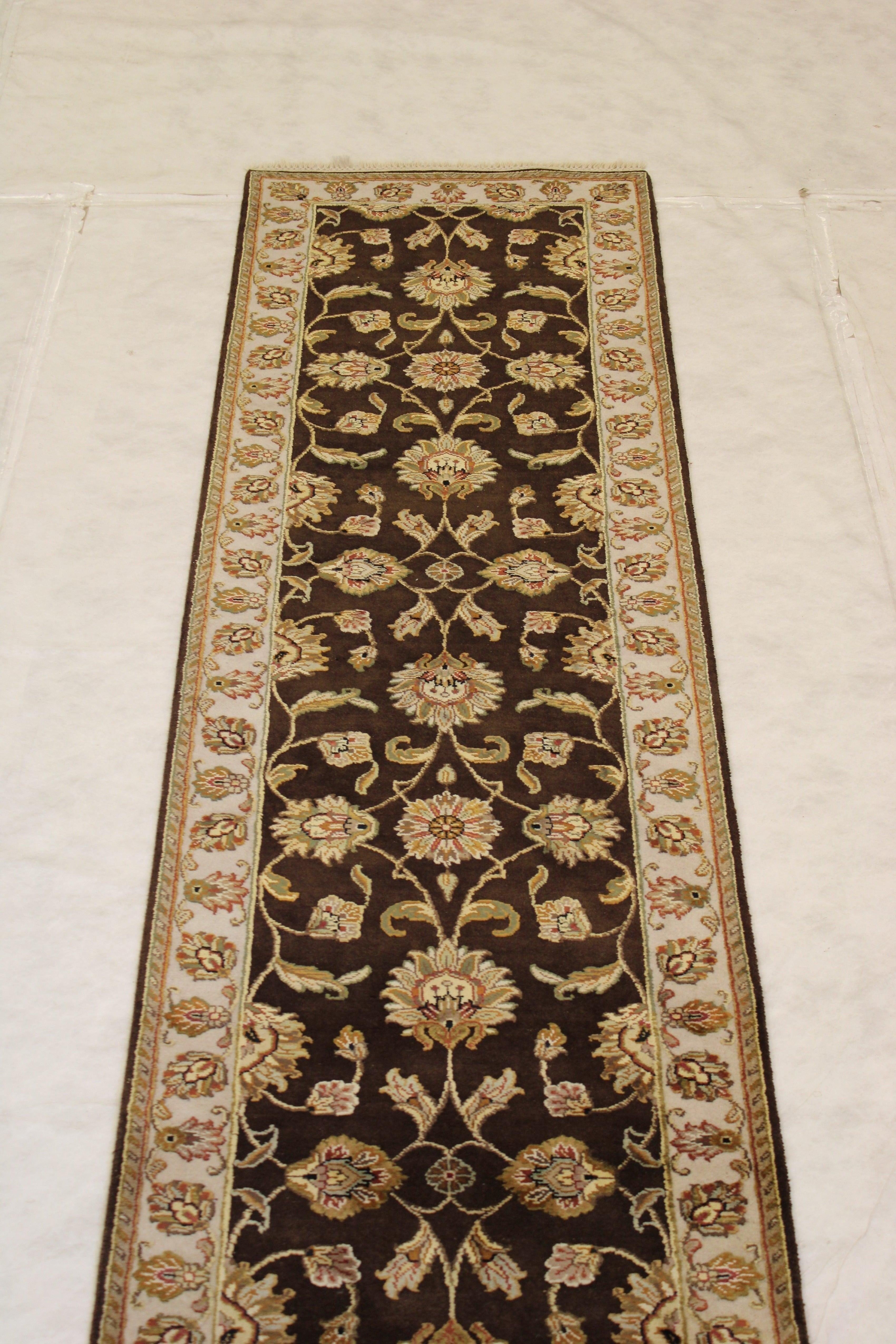 2'6" x 10'0" Silk Flower Handmade Runner