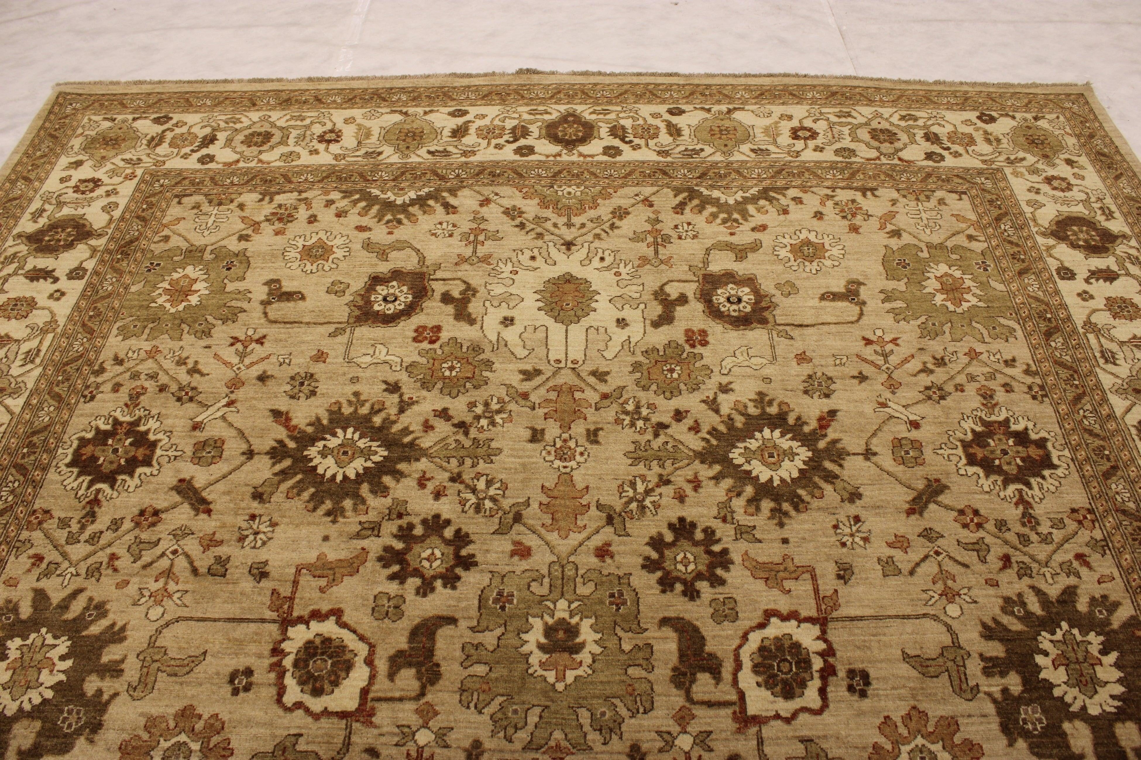 Oushak Rug, Pakistani Rugs, Authentic Rug, Hand Knotted Wool Rug