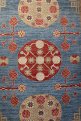 Khotan Rug, Afghan Tribal Rug, Area Rug 6x9, Knotted Rug