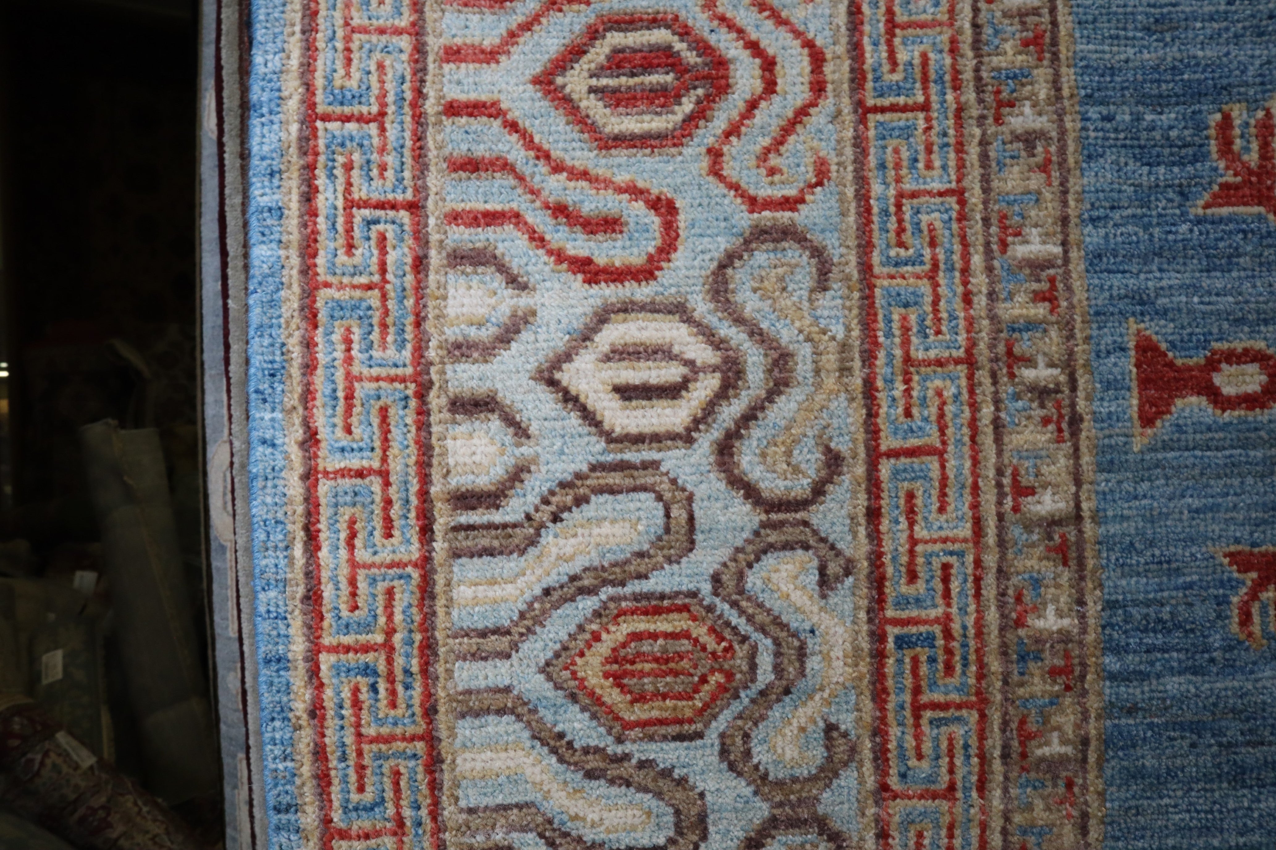 Khotan Rug, Afghan Tribal Rug, Area Rug 6x9, Knotted Rug