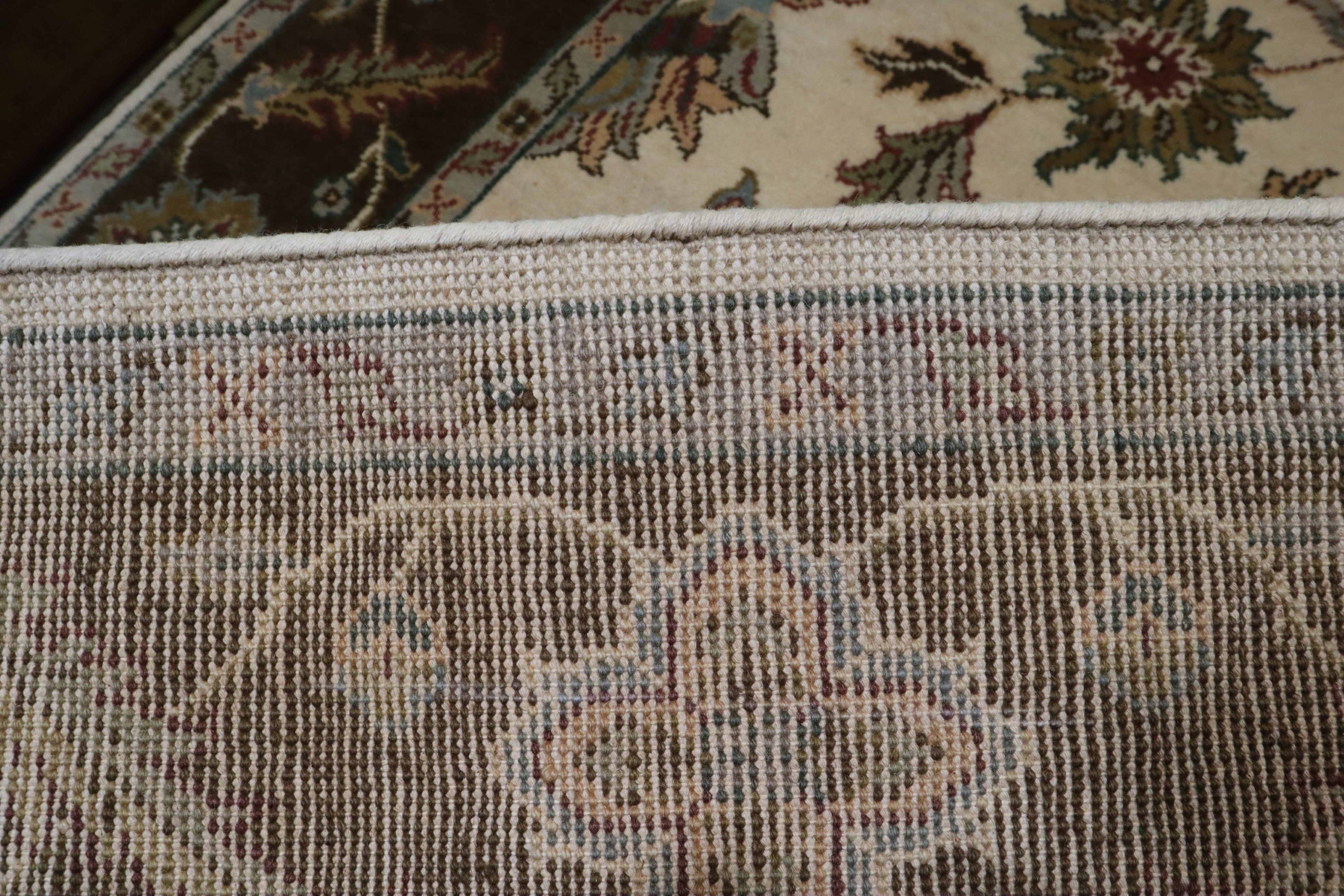 Ivory Rug, Oushak Rug, Hand Knotted Indian Rugs, 6x9 Rug