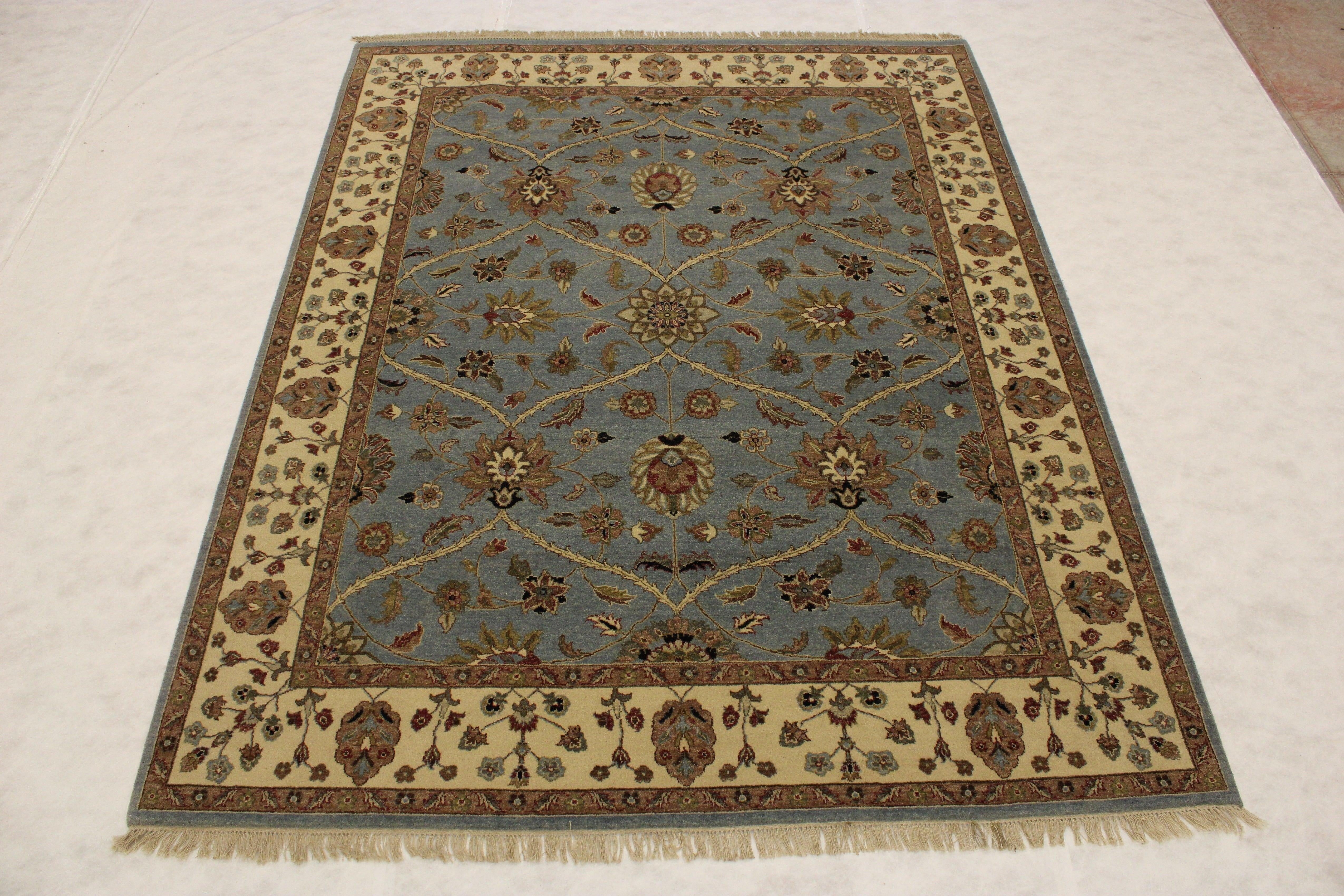 Hand Knotted Wool Rug, Discounted Rugs, Indian Rugs, How Big Is 8x10