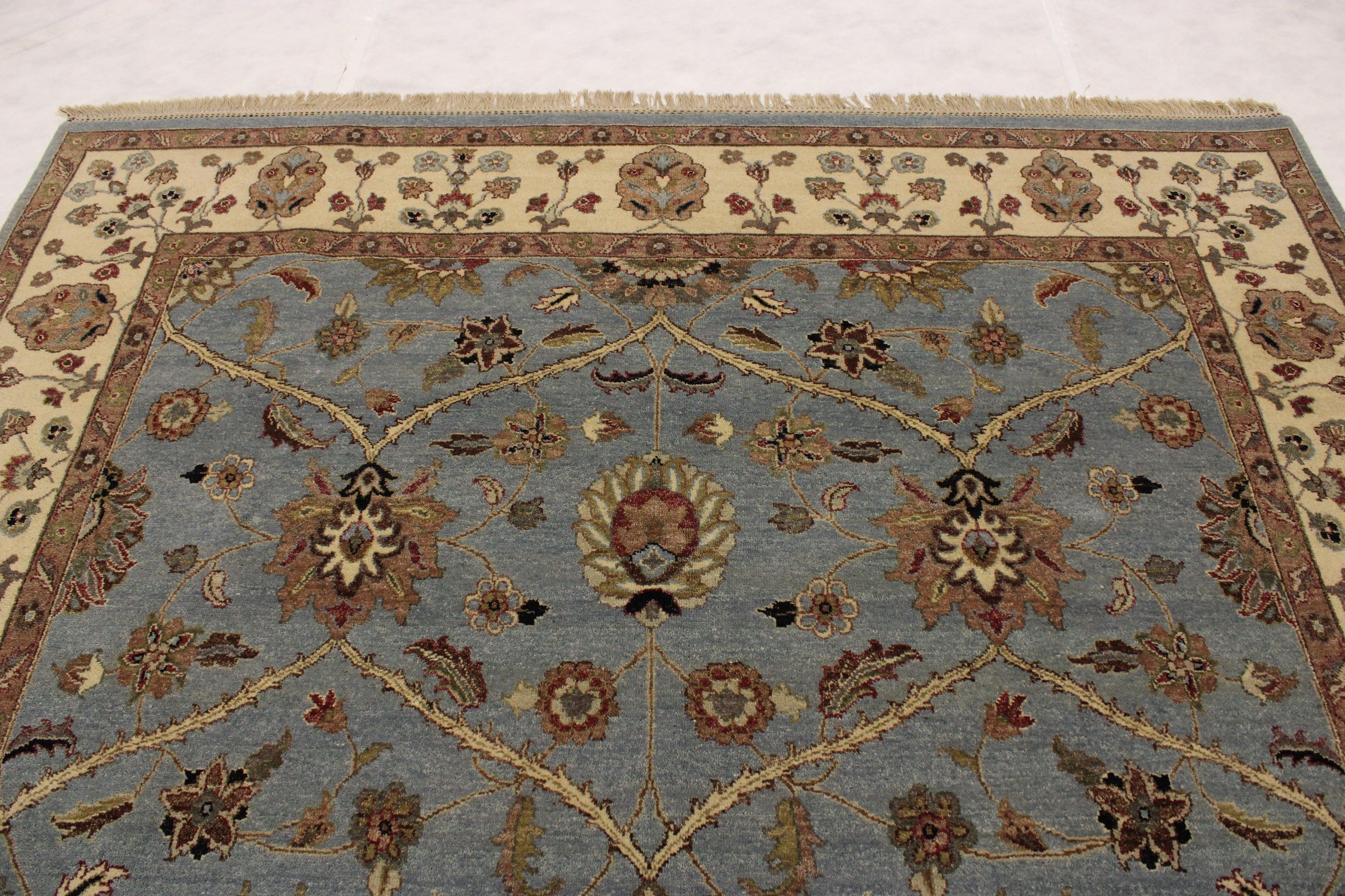 Hand Knotted Wool Rug, Discounted Rugs, Indian Rugs, How Big Is 8x10