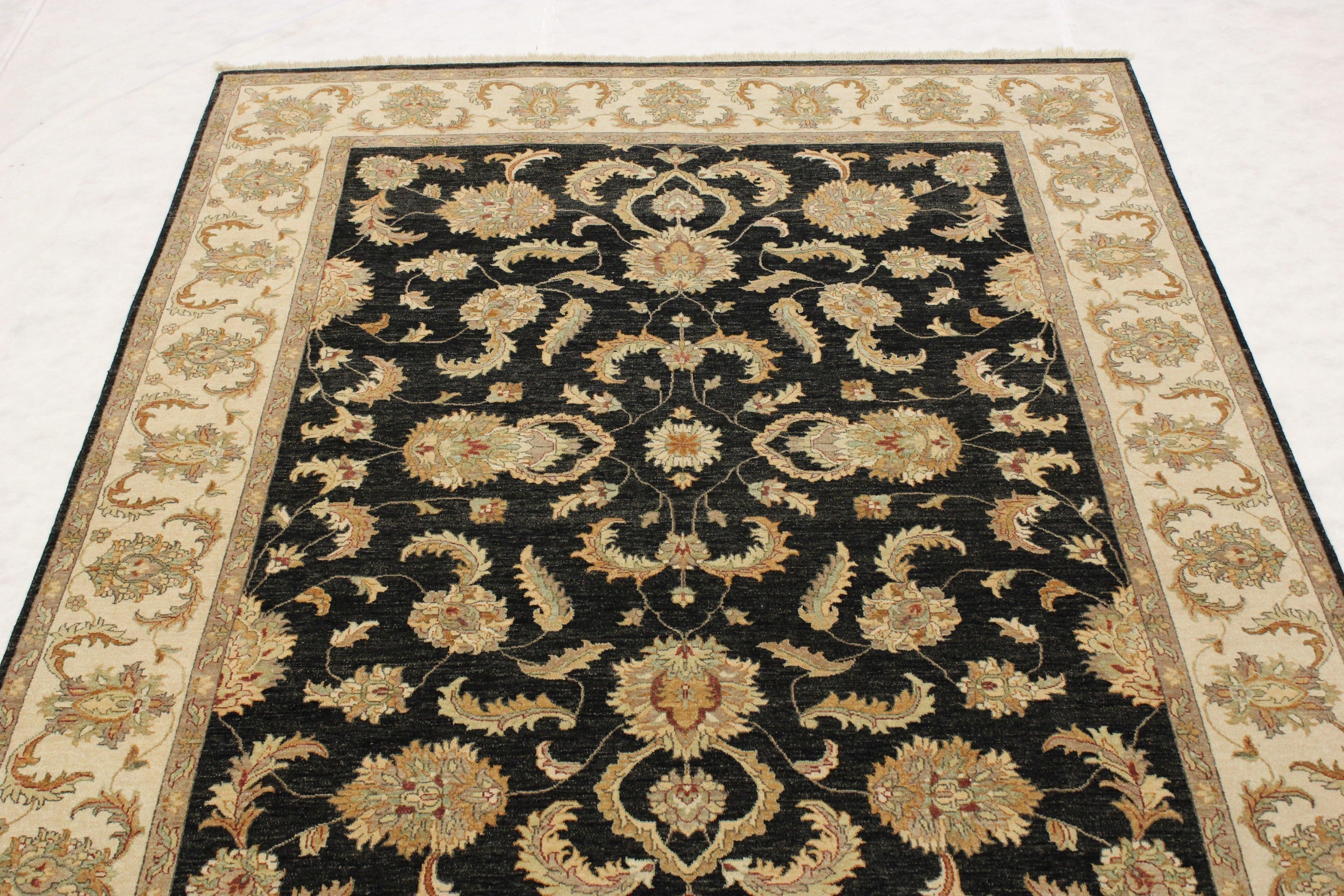 Oriental Rug, Hand Knotted Wool Rug, Indian Rugs, Area Rug Sizes, 8x10 Rugs