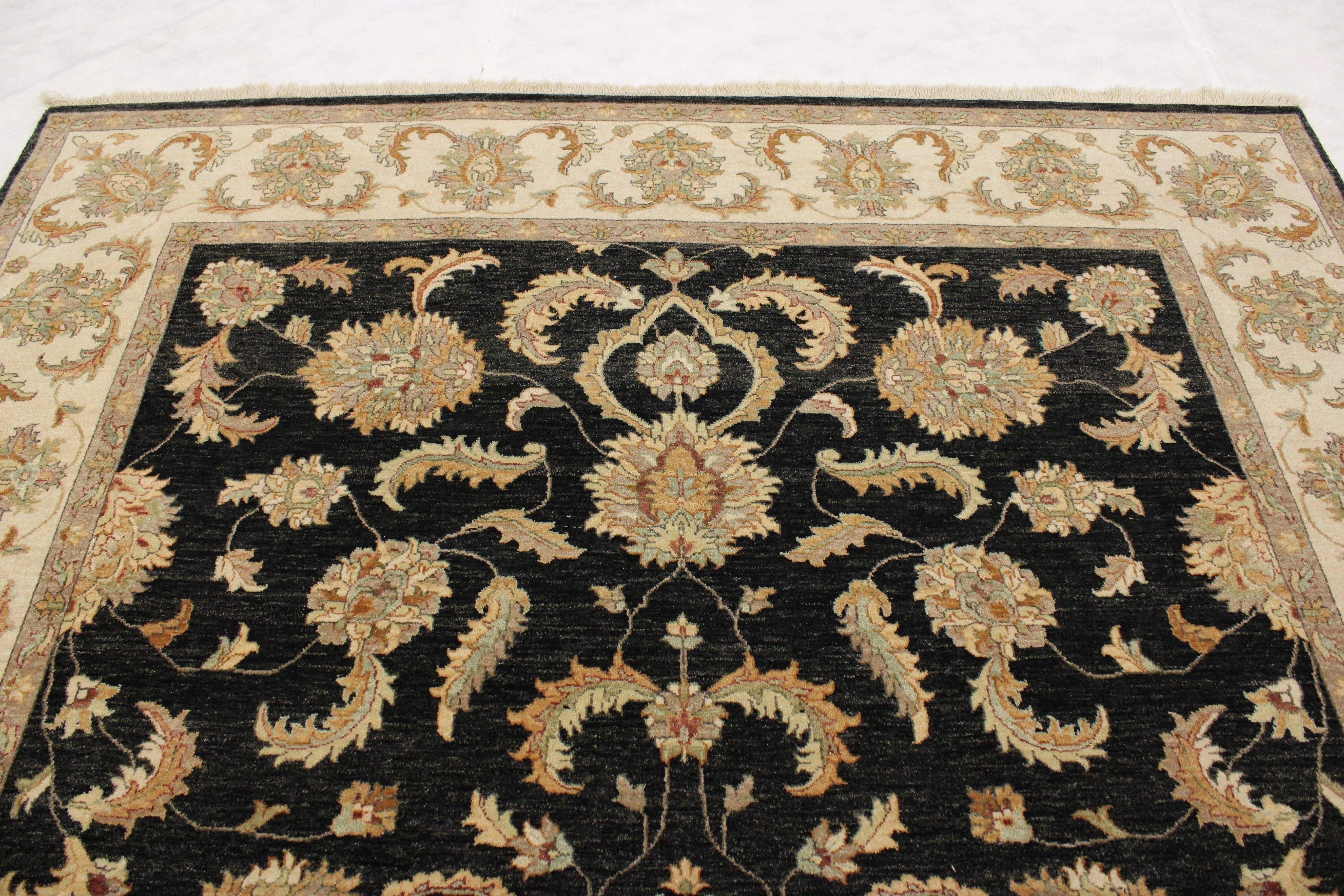 Oriental Rug, Hand Knotted Wool Rug, Indian Rugs, Area Rug Sizes, 8x10 Rugs