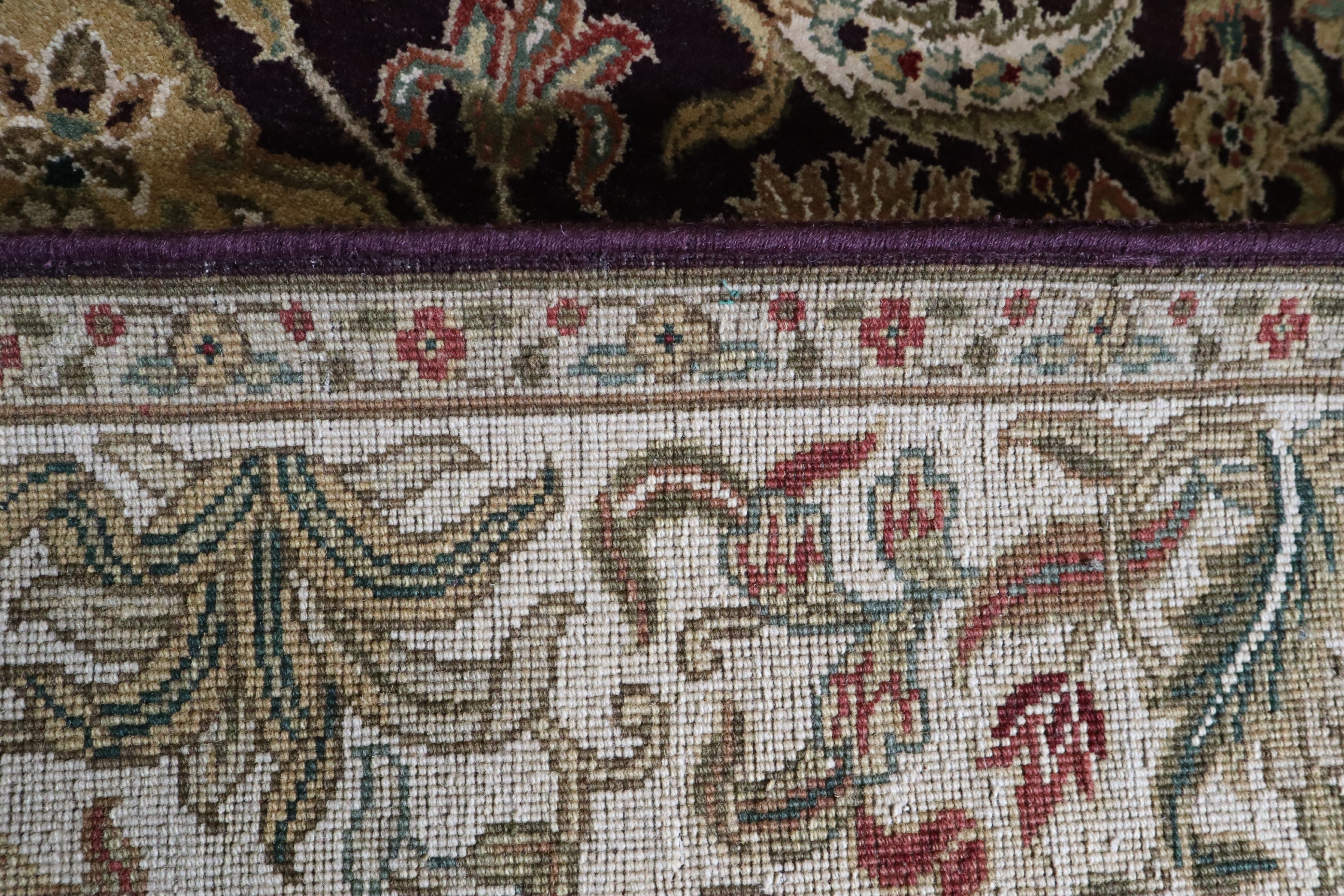 Floral Rug, Knotted Rug, Wool Rug, 6x9 Area Rug, Rug Decor