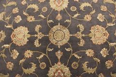 Hand Knotted Rug, Silk Flower Rug, Colorful Rug, Dining Room Rug