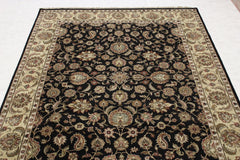 Jaipur Rugs, Black Oriental Rug, Hand Knotted Rug, Rug 9x12, Office Rugs