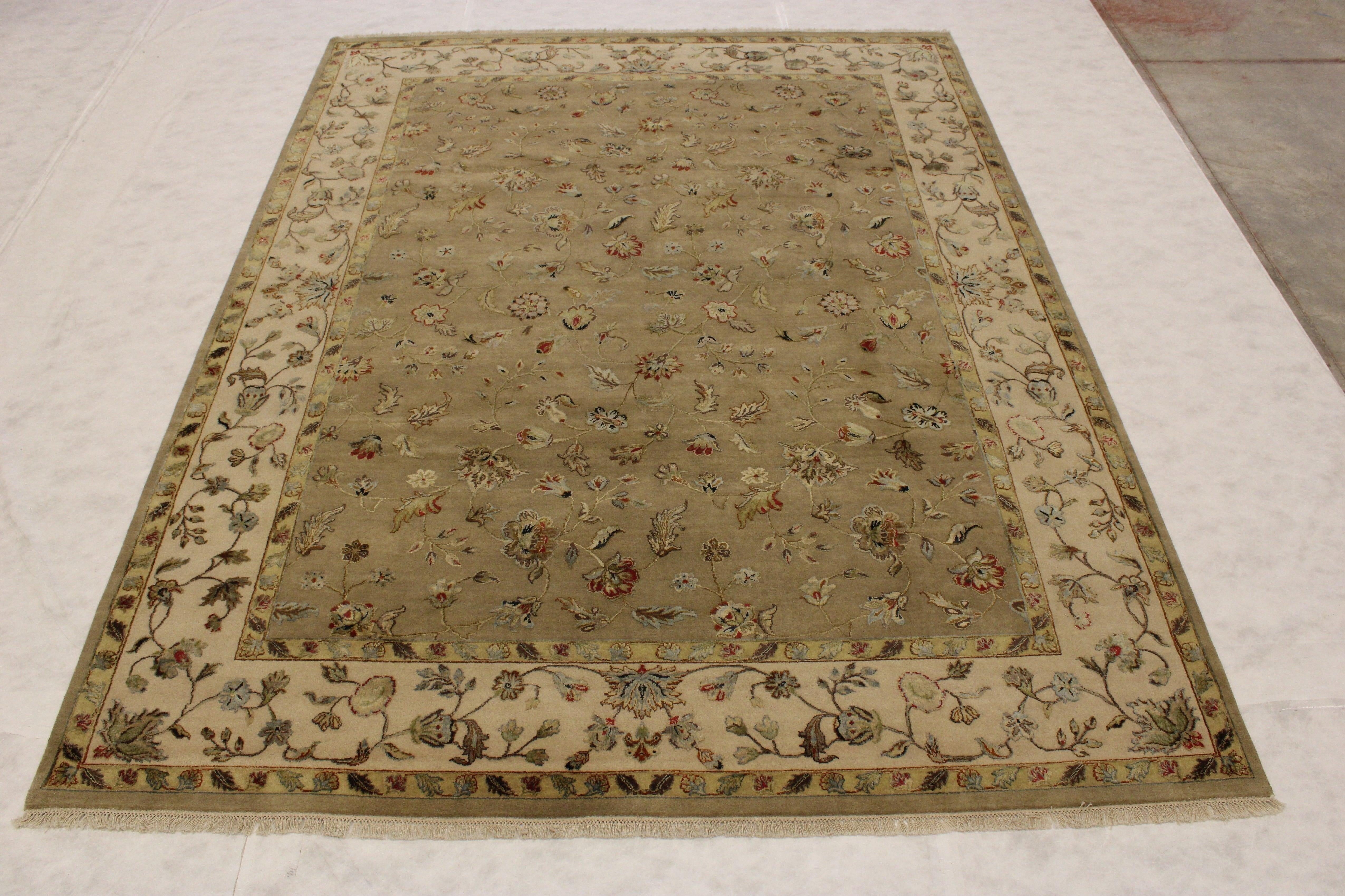 Types Of Persian Rugs, Silk Flower Rug, Knotted Rugs, 9x12 Area Rug