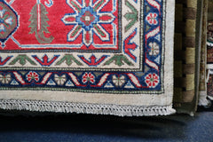 Kazak Rug, Afghani Rug, Traditional Rug, Colorful Rug