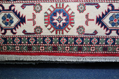 Kazak Rug, Tribal Afghan Rug, Hand Knotted Wool Rug