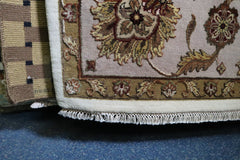 Silk Flower Rug, Hand Knotted Indian Rug, Traditional Rug