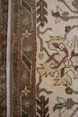 Persian Design Rug, Oushak Wool Rug, Traditional Area Rug