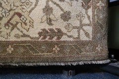 Persian Design Rug, Oushak Wool Rug, Traditional Area Rug