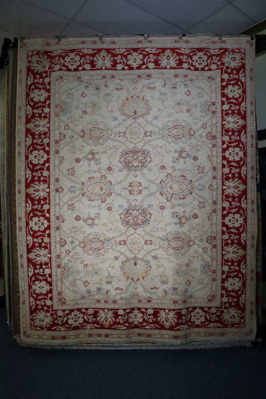 Peshawar Rug, Oriental Area Rug, Colorful Rug, 8x10 Rug