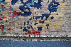Sky Rug, Multi Design Rug, Hand Knotted Indian Rug