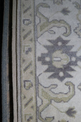 Hand Knotted Oushak Rug, Persian Wool Rug, 8x10 Area Rug