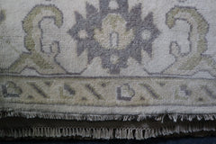 Hand Knotted Oushak Rug, Persian Wool Rug, 8x10 Area Rug