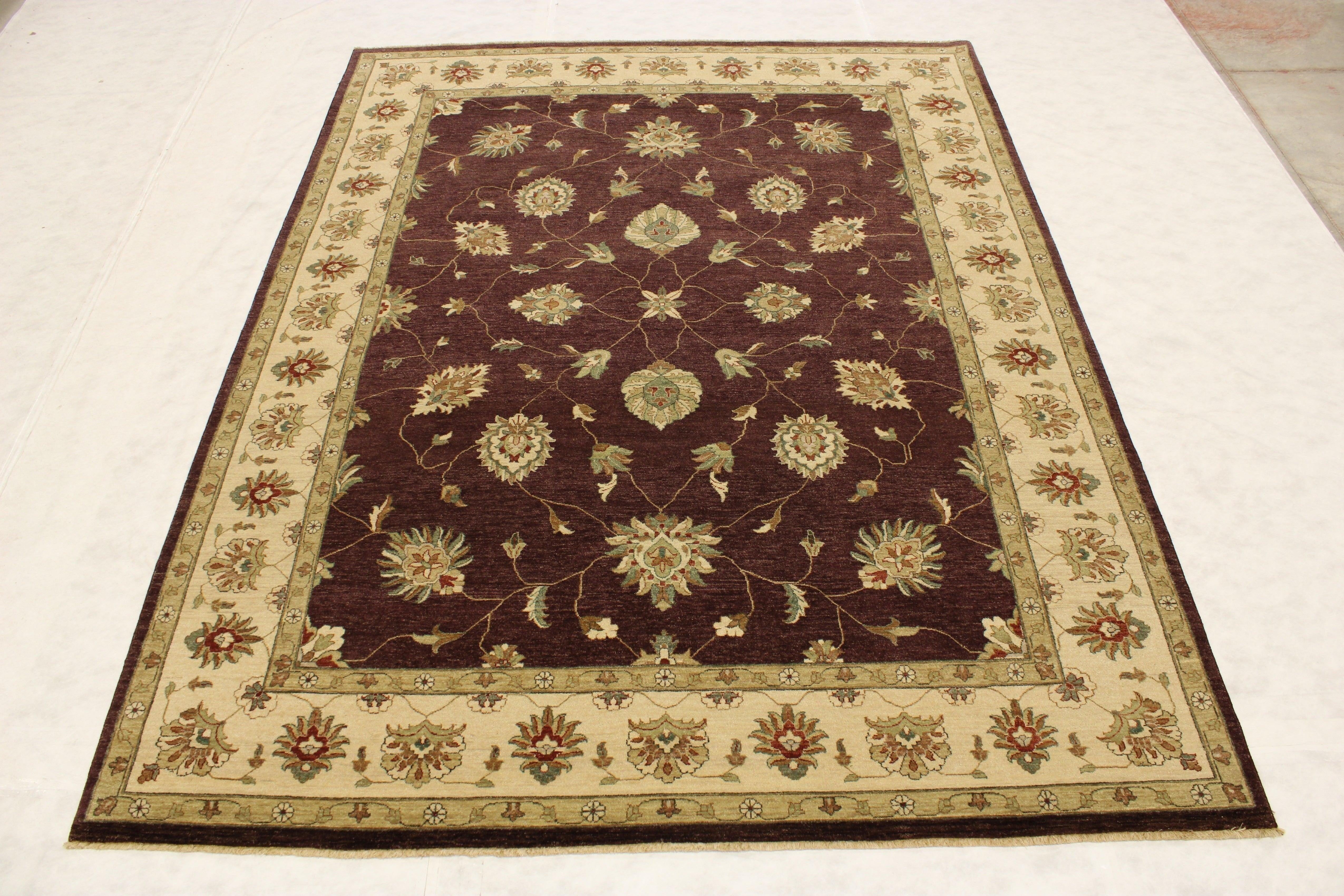 Indo Rug, Wool Oriental Rugs, 9x12 Area Rug, Rugs For Bedroom