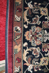 Floral Style Rug, Geometric Rug, Hand Knotted Wool Rug