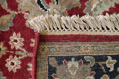 Agra Design Rug, Indian Rug, Red Oriental Rug