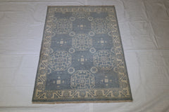 Khotan Rug, Oriental Rug, Hand Knotted Area Rug, 4x6 Rug