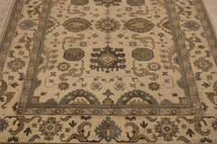 Persian Design Rug, Area Rugs 9x12, Oushak Rug, Living Room Rug