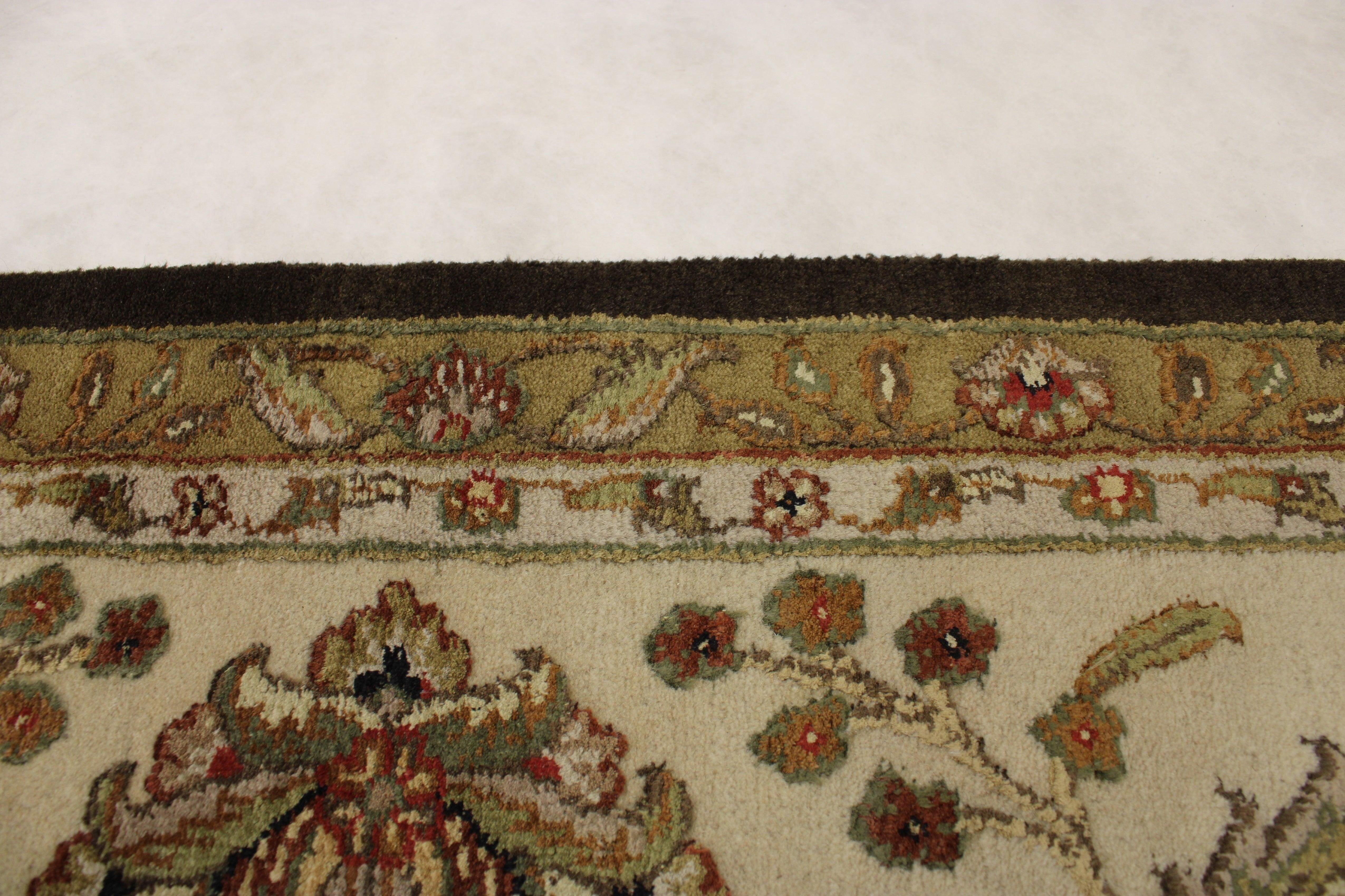 Silk Flower Rug, Oriental Style Rug, Knotted Rugs, Living Room Rugs