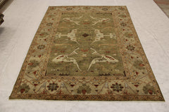 Authentic Rug, Green Rug, Oushak Rug, Wool Oriental Rugs, Discounted Rugs