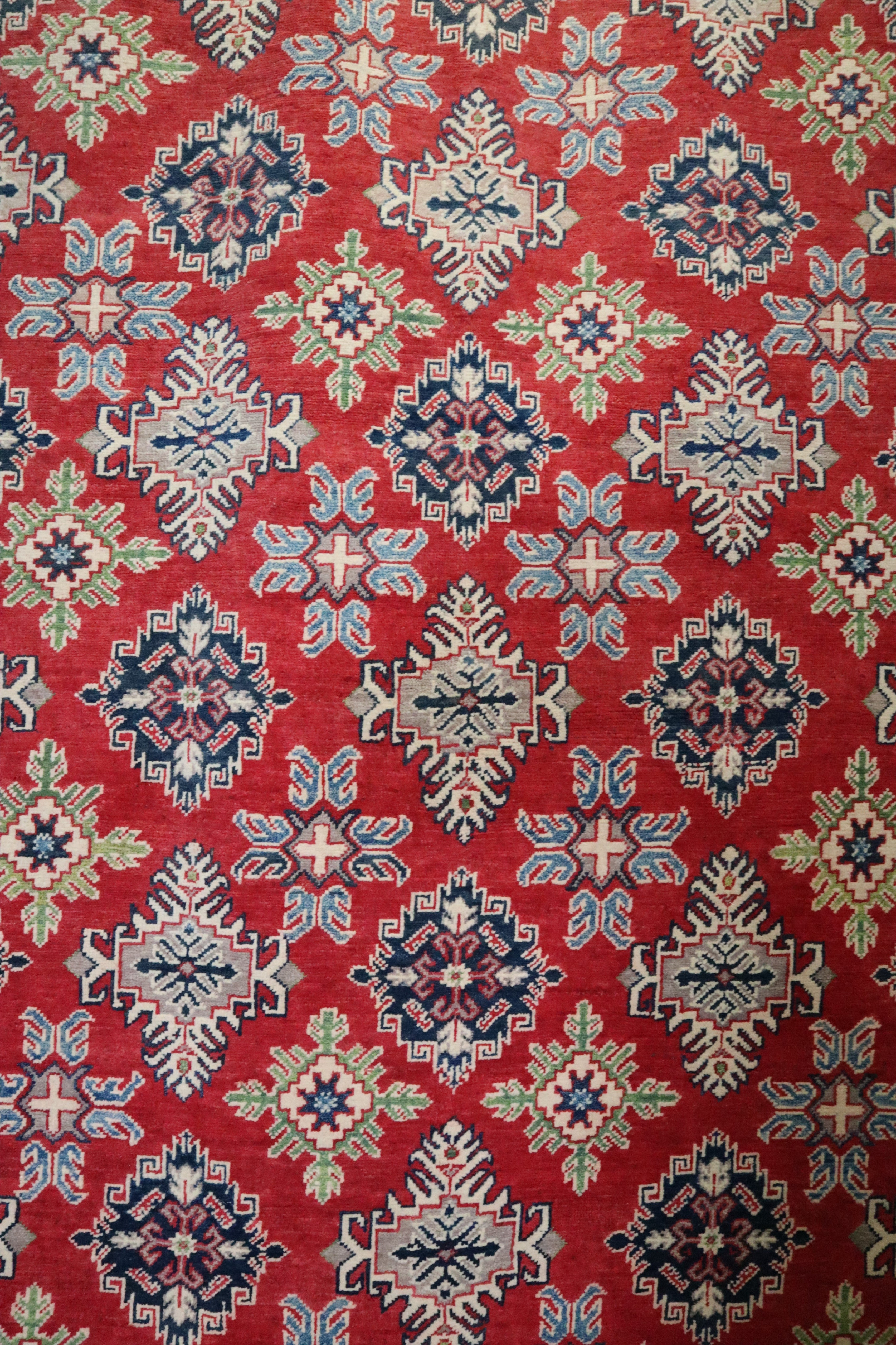 Kazak Rug, Turkoman Rug, Afghan Tribal Rug, Vegetable Dye Rug