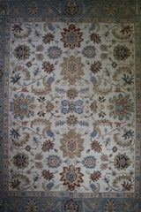 Hand Knotted Indian Rug, Persian Design Rug, Oriental Rug