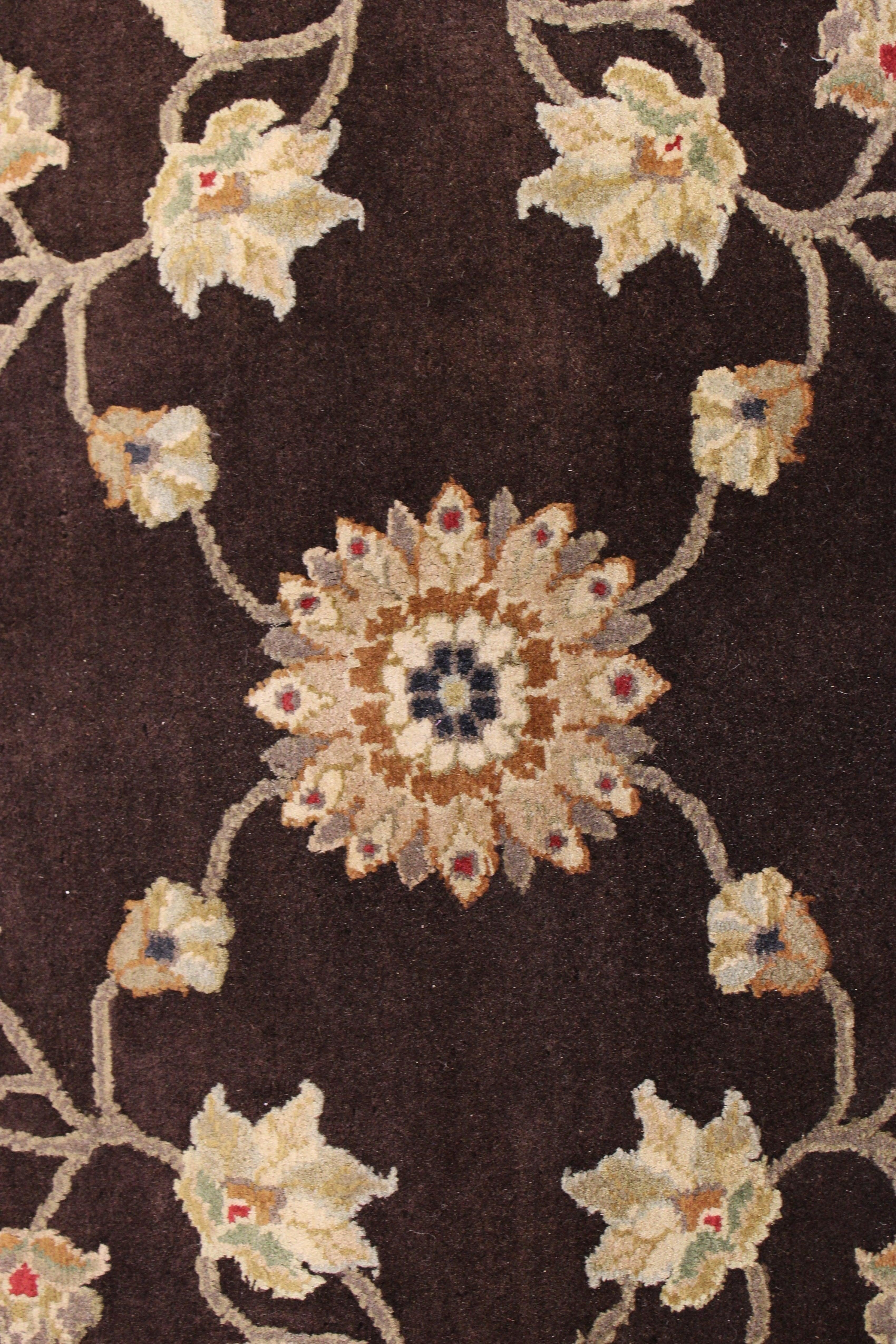 Modern Persian Rugs, Silk Flower Rug, Hand Knotted Rugs, Living Room Rug
