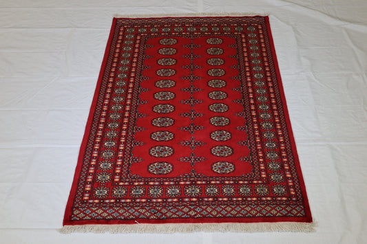 Bokhara Rug, Turkoman Rug, Geometric Rug, Red Rug