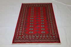 Bokhara Rug, Turkoman Rug, Geometric Rug, Red Rug