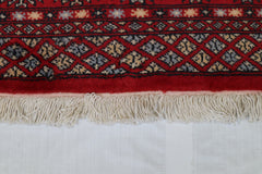 Bokhara Rug, Turkoman Rug, Geometric Rug, Red Rug
