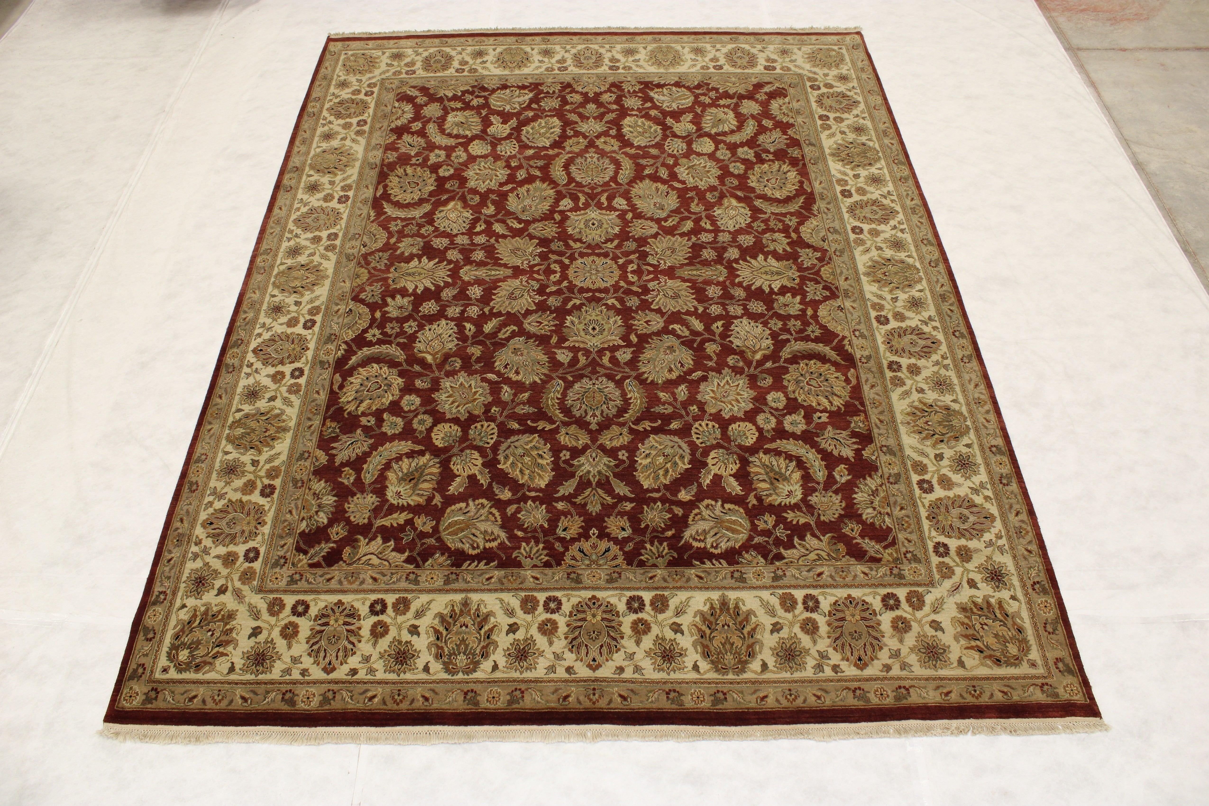Oriental Rug, Hand Knotted Wool Rug, Indian Rug, Rug For Bedroom