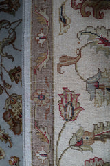 Silk Flower Rug, Persian Rug, Colorful Rug, Hand Knotted Indian Rug